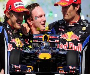 пазл Red Bull F1 конструкторов чемпион 2010